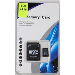 NEW 32GB MICRO SD CARD WITH ADAPTOR