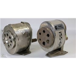 2 VINTAGE PENCIL SHARPENERS