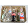 Image 1 : FLAT OF VINTAGE COKE, PEPSI BOTTLES