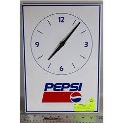 VINTAGE METAL PEPSI CLOCK