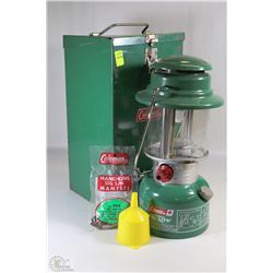 COLEMAN FUEL LANTERN WITH HANDLED CARRY CASE