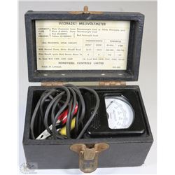 VINTAGE MILLIVOLT METER IN BOX
