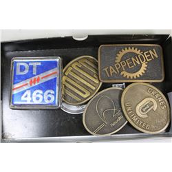 LOT OF 5 COLLECTOR BELT BUCKLES