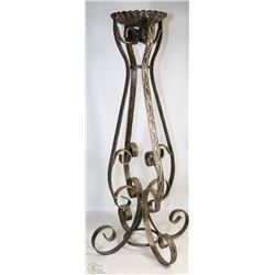 METAL 2 1/2 FOOT FLOOR STANDING CANDLE