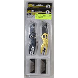 LOT OF 4 NEW UTILITY KNIFE WITH SPARE BLADES