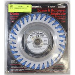 ADJUSTABLE DADO BLADES 7" SEARS