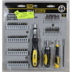 FIX IT 64PC ULTIMATE SCREWDRIVER SET