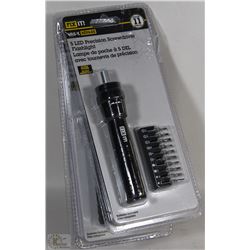 LOT OF 3 FIX IT LED PRECISION SCREWDRIVER SET