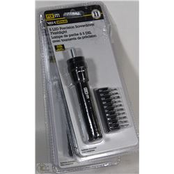 LOT OF 3 FIX IT LED PRECISION SCREWDRIVER SET