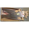 Image 1 : LOT OF 4 HAND SAWS & 3 NAIL PULLERS