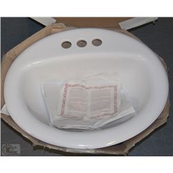 NEW FOREMOST H/Q VITEROUS CHINA PEDESTAL SINK