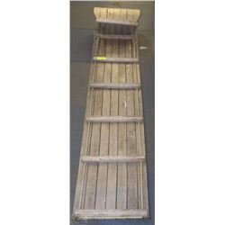 VINTAGE 6' SNO-UET WOOD SLED