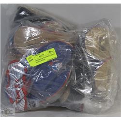 LOT OF 8 PAIRS OF YOUTH BLUE JAY & BATMAN SLIPPERS