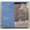 Image 1 : NEW 3 TIER METAL SHELF 13"W X 12.25"D X 28.25" H