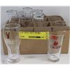Image 1 : LOT OF 12 MISC BEER GLASSES
