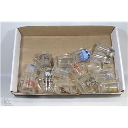LOT OF 16 SHOT GLASSES