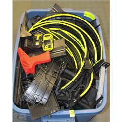 LARGE SLOT CAR RACING SET W/ 2 CARS