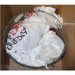 PUNCH BOWL SET WITH CUPS AND SPOON