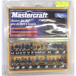 MASTERCRAFT ROUTER BIT SET BRAND NEW