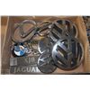 Image 1 : FLAT OF HIGH END CAR EMBLEMS INCLUDING; JAGUAR AND