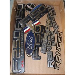 FLAT OF FORD EMBLEMS INCLUDING FORD MUSTANG