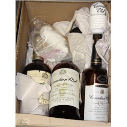 BOX WITH 4 TEXAS MICKEY BOTTLES INCL.  ALL PUMPS