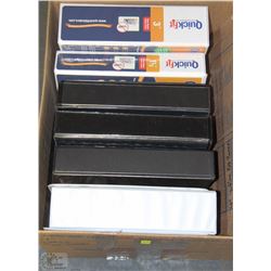 BOX OF 12 ASSORTED USED BINDERS