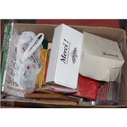 BOX WITH SOLID COPPER TEA POT IN BOX, NEW NOTEPADS