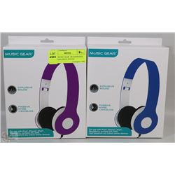 2 NEW MUSIC GEAR  HEADPHONES WITH EXPLOSIVE SOUND