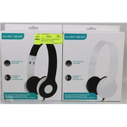 2 NEW MUSIC GEAR  HEADPHONES WITH EXPLOSIVE SOUND