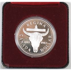 1982 CANADIAN PROOF SILVER DOLLAR IN RCM CASE