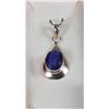 Image 1 : #3-NATURAL BLUE SAPPHIRE PENDANT /ENHANCE
