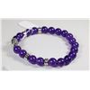 Image 1 : #23- NATURAL AMETHYST BRACELET/8MM