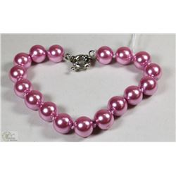 #16-SEA SHELL PEARL BRACELET /10MM