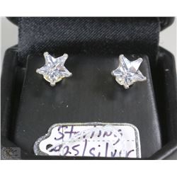 STERLING 925/SILVER EARRINGS CUBIC STONES