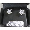 Image 1 : STERLING 925/SILVER EARRINGS CUBIC STONES