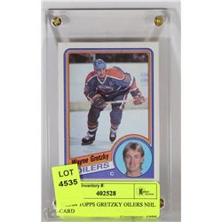 1983/84 TOPPS GRETZKY OILERS NHL CARD