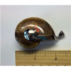 NATURAL AMMONITE FOSSIL PENDANT