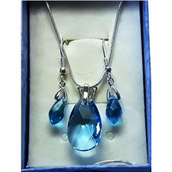 SWAROVSKI CRYSTAL PENDANT & EARRING
