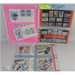 THIRTEEN HISTORIC U.S. STAMPS-MINT CONDITION AND
