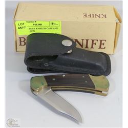 VINTAGE BUCK KNIFE IN CASE AND ORIGINAL BOX