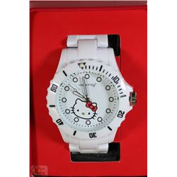HELLO KITTY WATCH WHITE STRAP