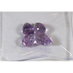 #26- NATURAL AMETHYST DRILLED BRIOLETTES