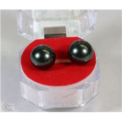 #19-SEA SHELL PEARL EARRINGS/10MM