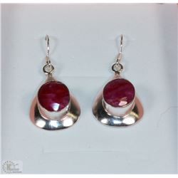 #2-NATURAL RUBY  EARRINGS /ENHANCE