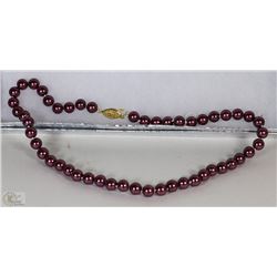 #9-SEA SHELL PEARL NECKLACE 15"