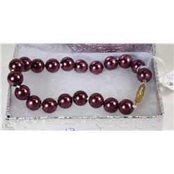 #17-SEA SHELL PEARL BRACELET/8MM