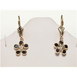 #2-14K GOLD DIAMOND EARRINGS