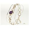Image 2 : #4-STERLING SILVER AMETHYST & MOONSTONE