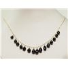 Image 2 : #12-10K GOLD BLACK ONYX NECKLACE